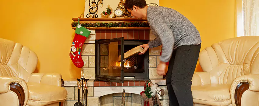 Rusted Metal Fireplace Restoration in Marsh Cove, South Carolina